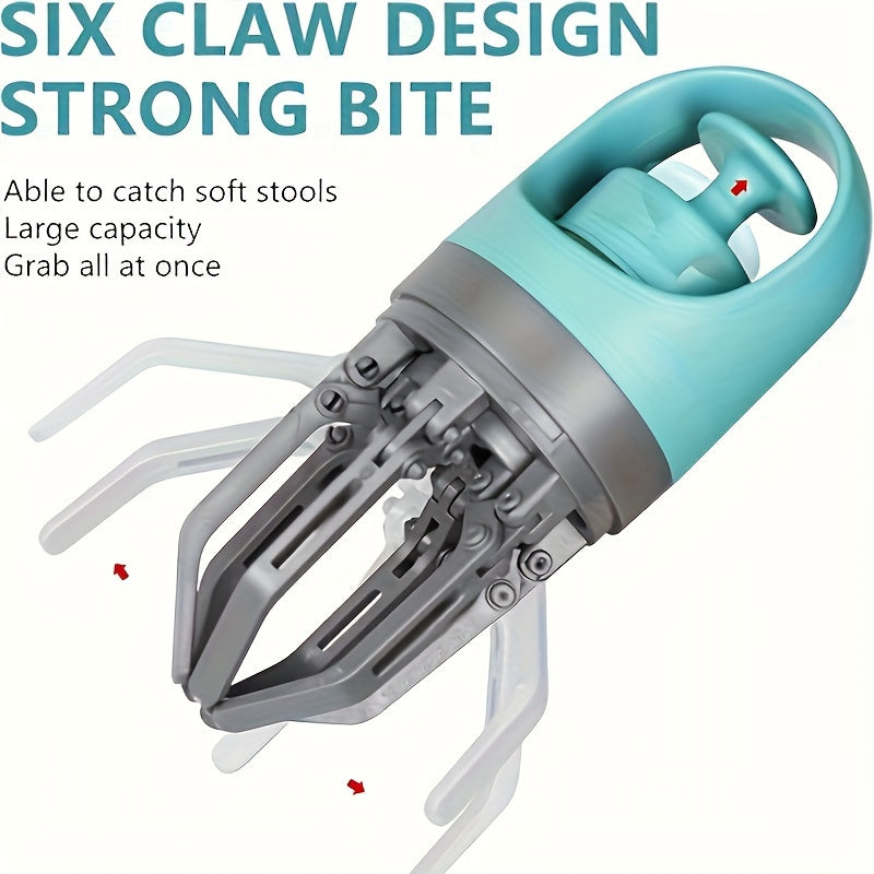 Mings Portable Pooper Scooper with Bag Attachment & Dispenser – Lightweight Claw Poop Picker – Ideal for Small & Large Dogs – No-Touch, Hands-Free Waste Removal