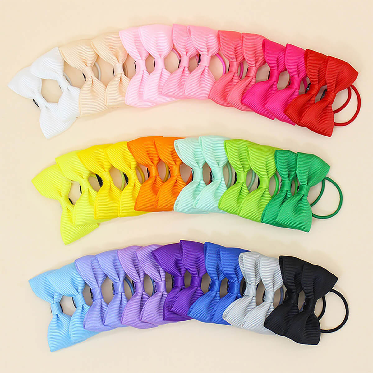 40 pcs Small Dog Bow with Clip, Handmade Puppy Dog Bows
