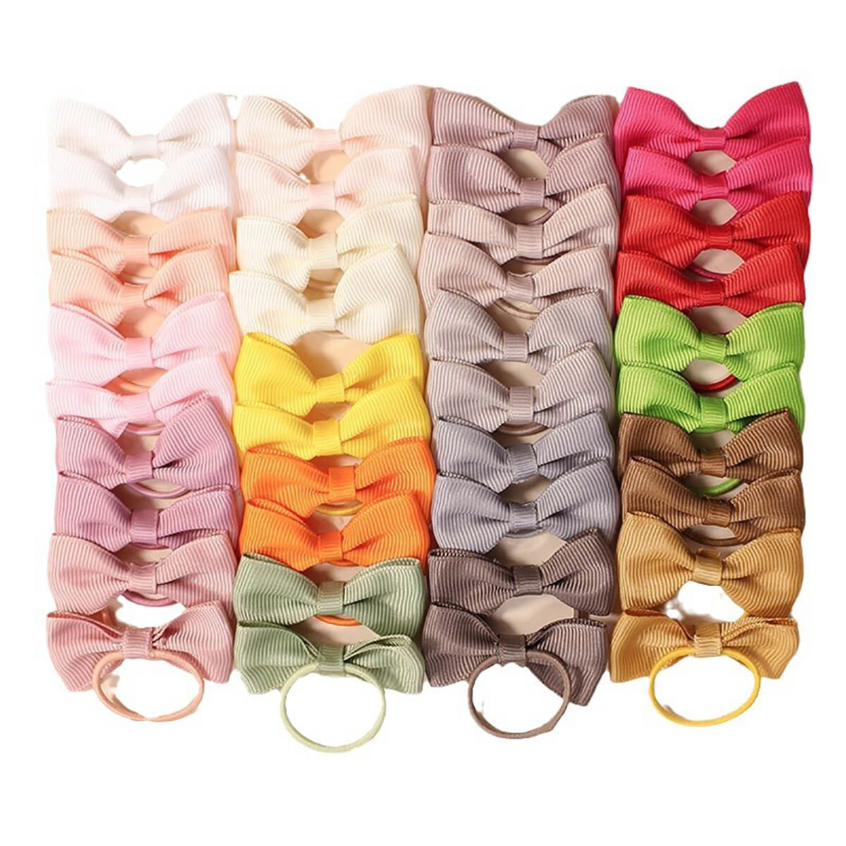 40 pcs Small Dog Bow with Clip, Handmade Puppy Dog Bows