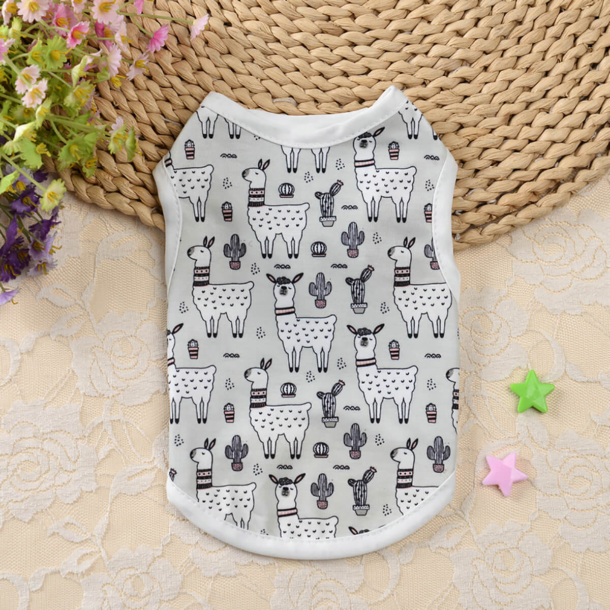 8 Pcs Dog Vest Set, New Dog Vest Summer, Pet Clothes, Teddy Summer Clothes, Thin Style